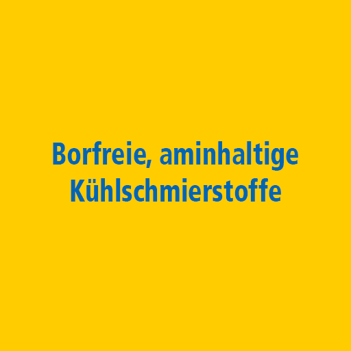 Borfreie, aminhaltige Kühlschmierstoffe